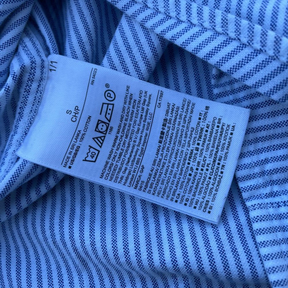 Cap Men Button Down Shirt Modern Oxford Long Sleev - Picture 6 of 7